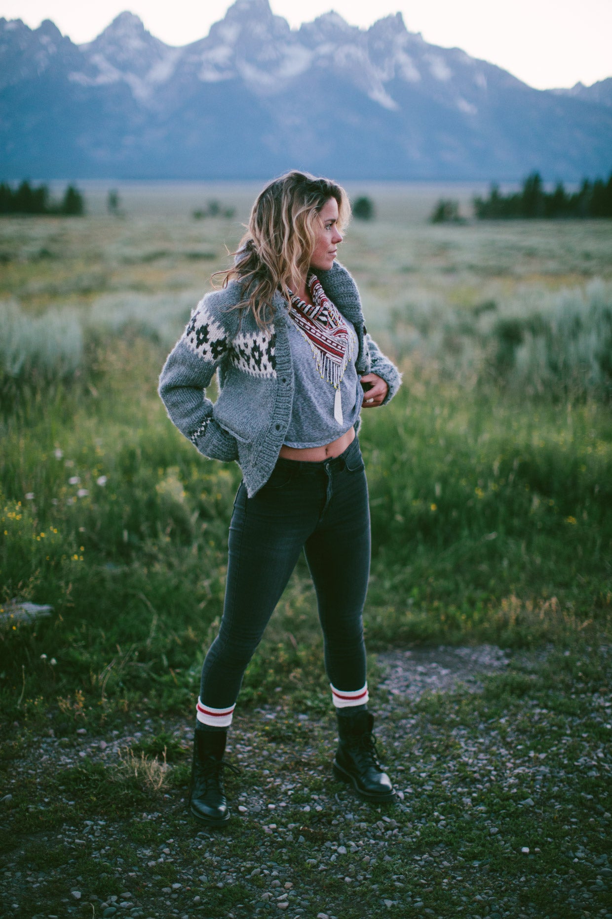 Timor Ikat Bandana with Fringe 2