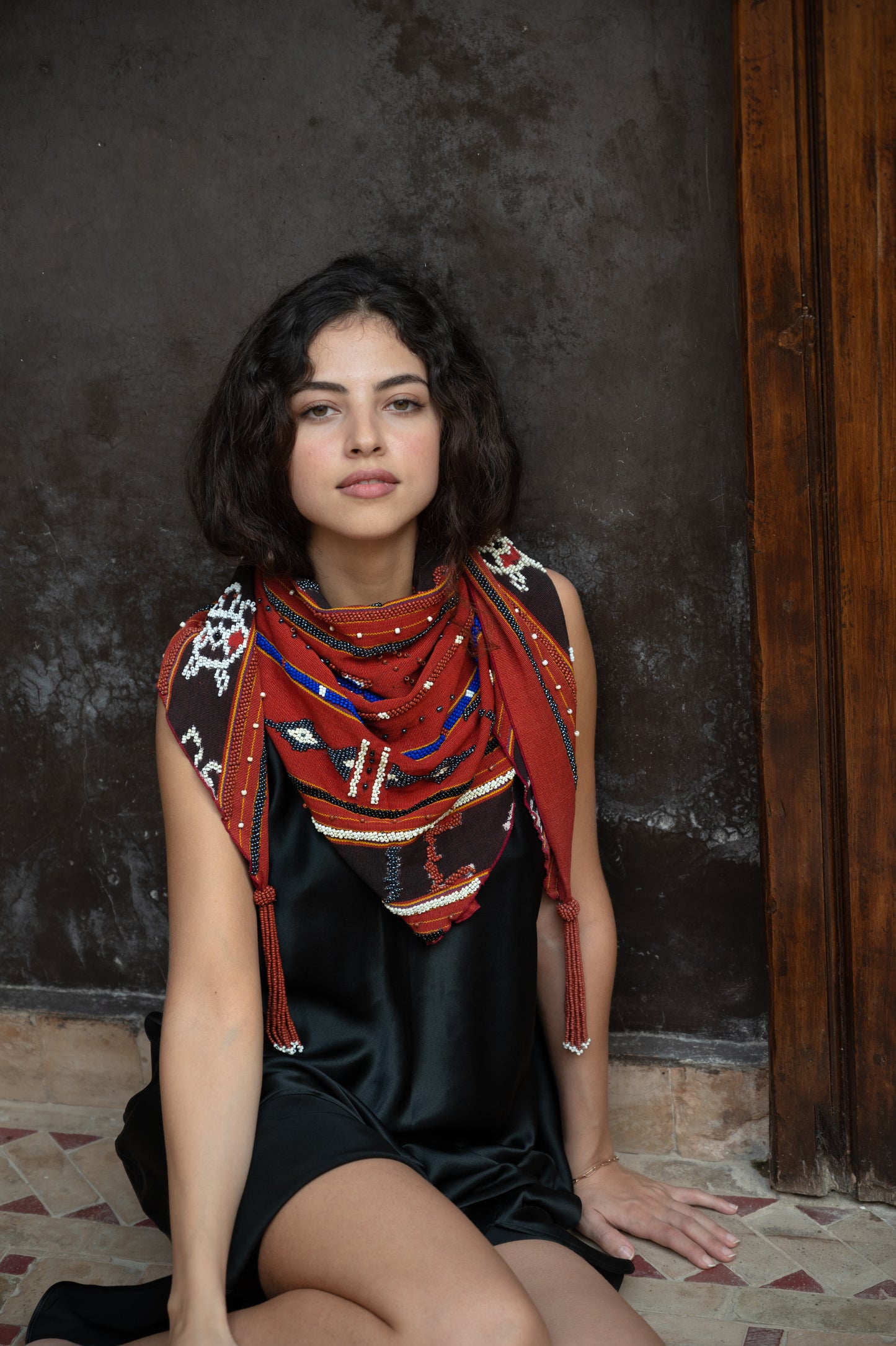 Plant Dye Textile Wrap Scarf Bali