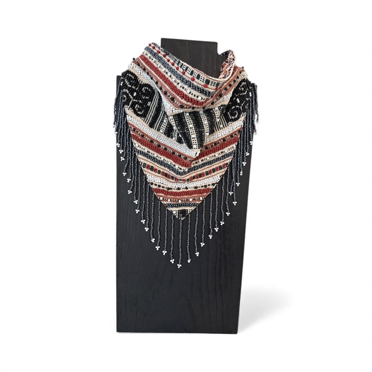 Timor Ikat Bandana with Fringe 2
