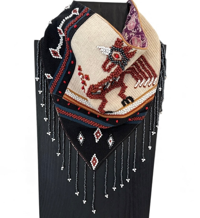 Rare Embroidered Bandana from Sumba 2