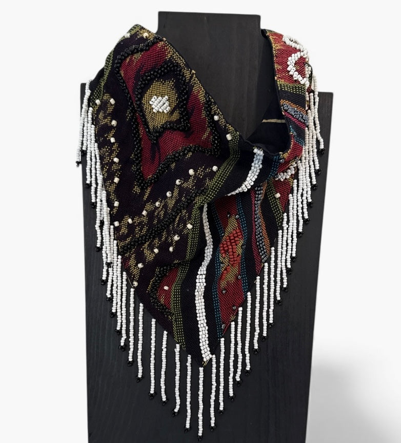 Sumba Ikat Bandana with Fringe
