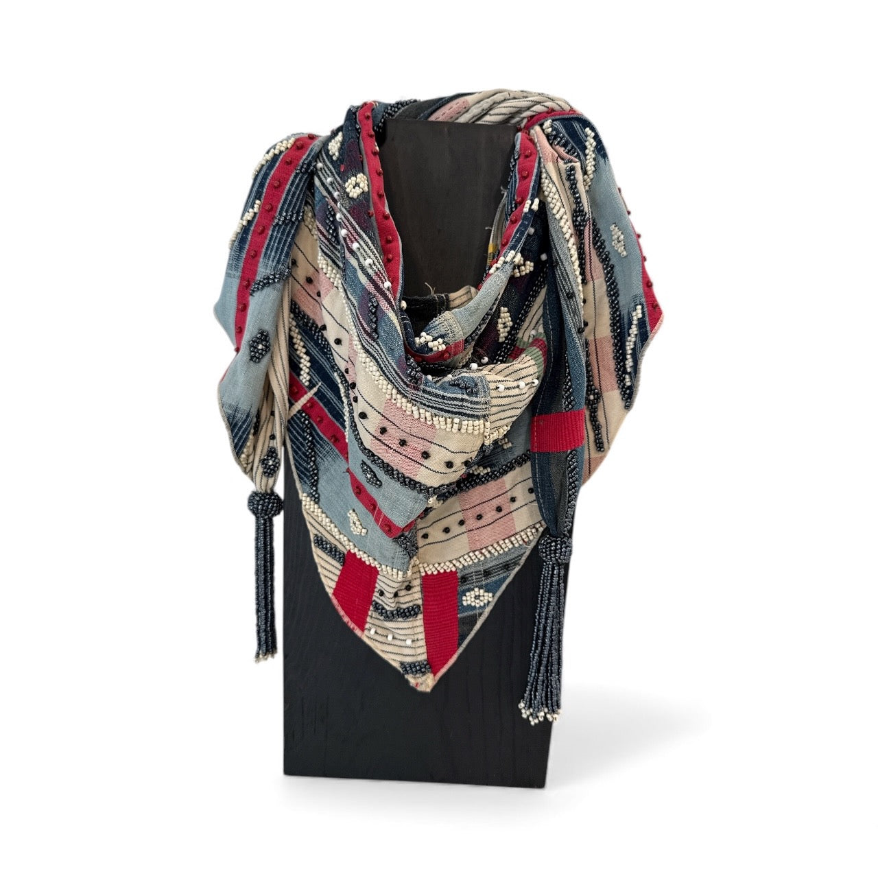 Vintage Textile Wrap Scarf